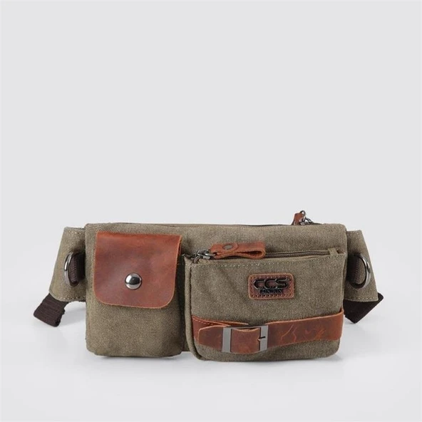 Ççs London 31459 Kanvas Bel Çantası Yeşil ürün görseli 1