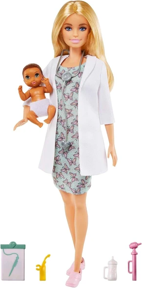 Mattel Barbie Bebek Doktoru Seti Gvk03 ürün görseli 1