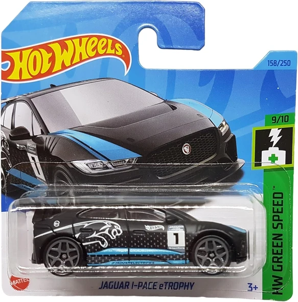 Hot Wheels - Jaguar I-Pace Etrophy - Hw Green Speed 9/10 - Hkh60 - Short Card - Siyah - Mattel 2023 ürün görseli 1