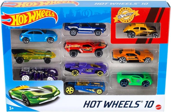 Hot Wheels Onlu Araba Seti - Geniş Ürün Yelpazesi, Oyuncak Araba Koleksiyonu, 1:64 Ölçek - 54886 ürün görseli 1