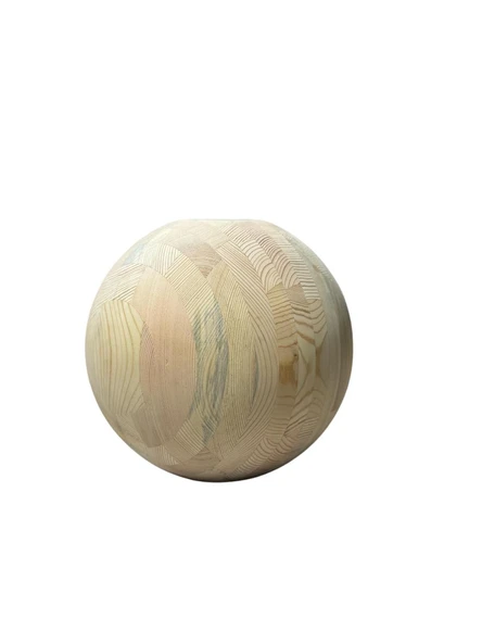 Ahşap Ladin Sehpa Küresi Çap 25cm - Resim 2