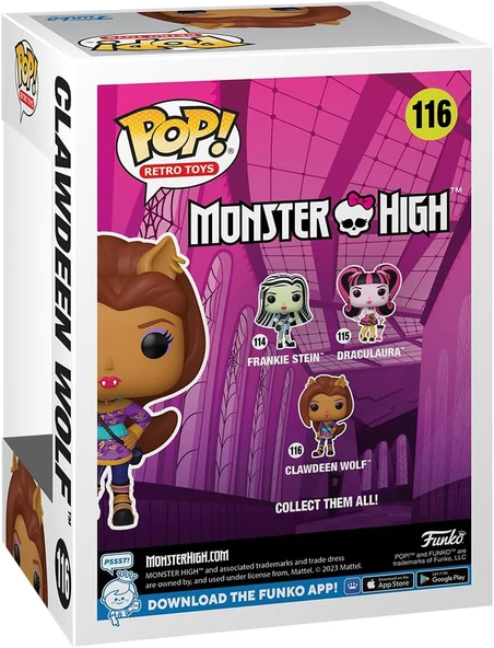 Funko Retro Oyuncaklar: Monster High - Clawdeen Kurt - Resim 3