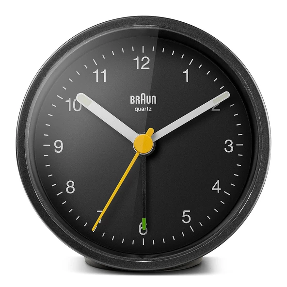 Braun BC12B Siyah Klasik Analog Alarmlı Masa Saati ürün görseli 1