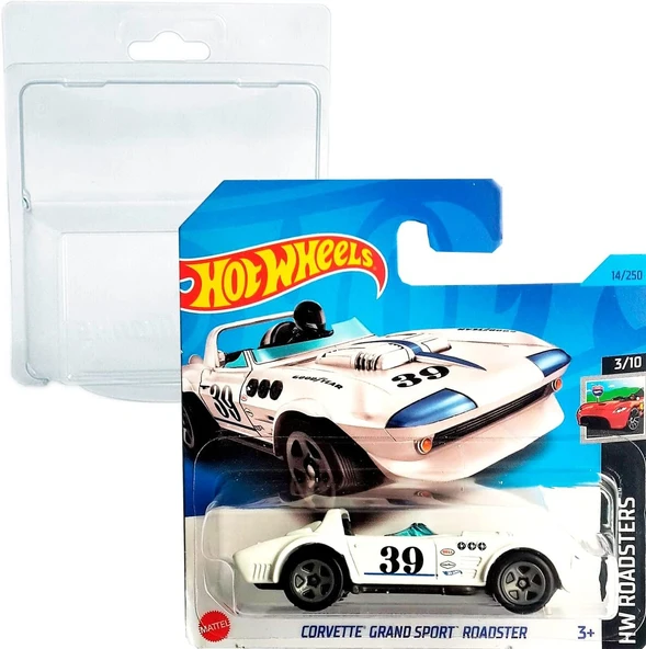 Hot Wheels Corvette Grand Sport Roadster 1:64 Ölçekli Çocuklar Için Araba, Sürme Yapmayan Oyuncak Ar ürün görseli 1