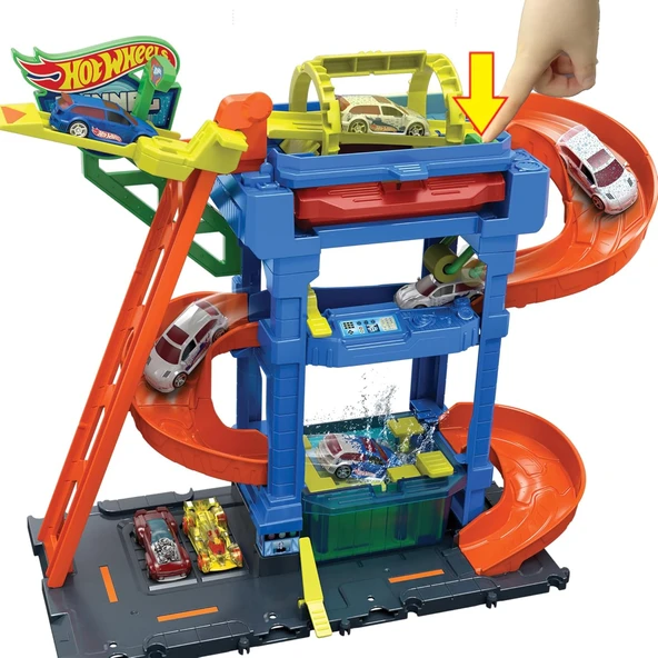 Hot Wheels Oto Yıkama Oyun Seti - Resim 6
