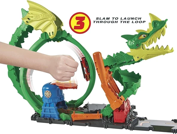 Hot Wheels Ejderha Ile Mücadele Pisti, 5 Yaş Ve Üzeri, Hdp03 - Resim 5