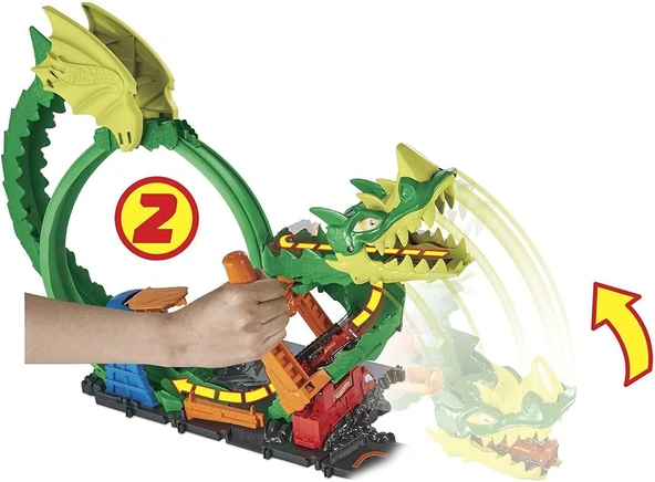 Hot Wheels Ejderha Ile Mücadele Pisti, 5 Yaş Ve Üzeri, Hdp03 - Resim 4