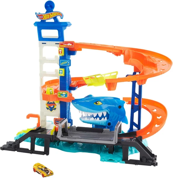 Hot Wheels Köpek Balığından Kaçış Oyun Seti, 4 Yaş Ve Üzeri, Hdp06 ürün görseli 1