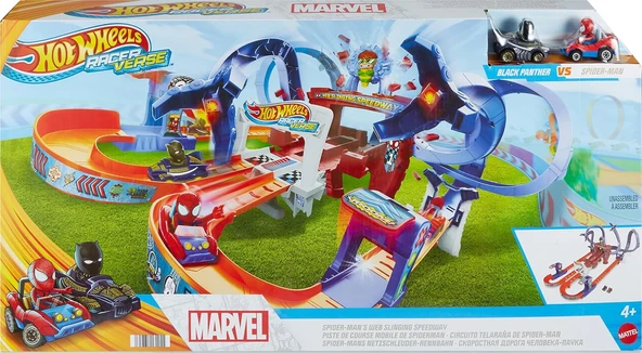 Hot Wheels Racerverse Marvel Pist Seti - Resim 6
