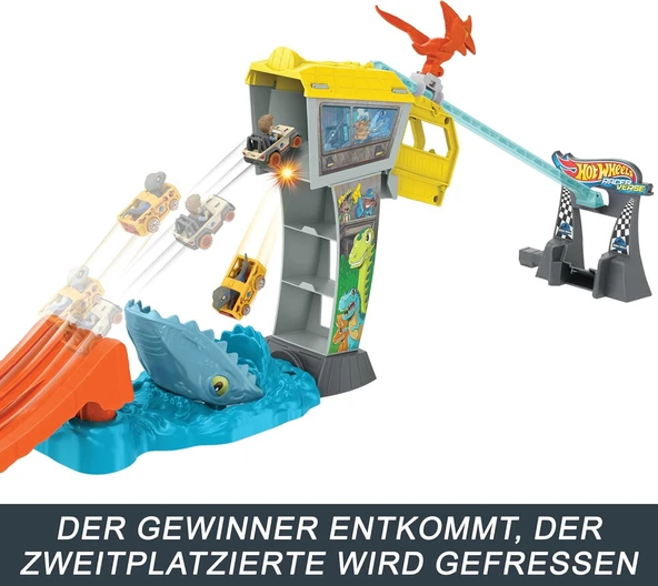 Hot Wheels Racerverse Jurassic Pist Seti - Resim 4