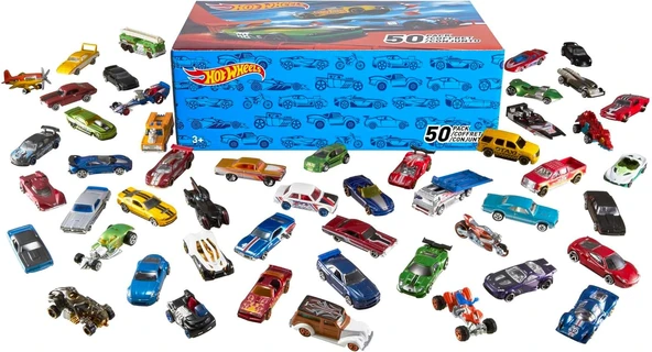 Hot Wheels Ellili Araba Seti, 3 Yaş Ve Üzeri, V6697 ürün görseli 1