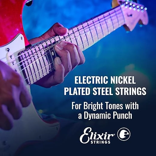 Elixir 12002 Nanoweb Super Light Elektro Gitar Teli (9-42) - Resim 5