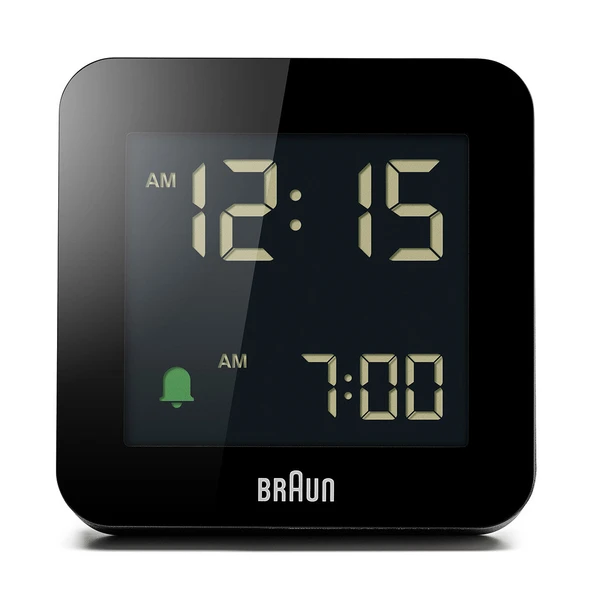 Braun BC09B Siyah Dijital Alarmlı Masa Saati ürün görseli 1