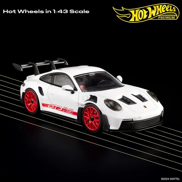 Hot Wheels 1:43 Premium Arabalar - Porsche Gt3-Rs - Resim 2