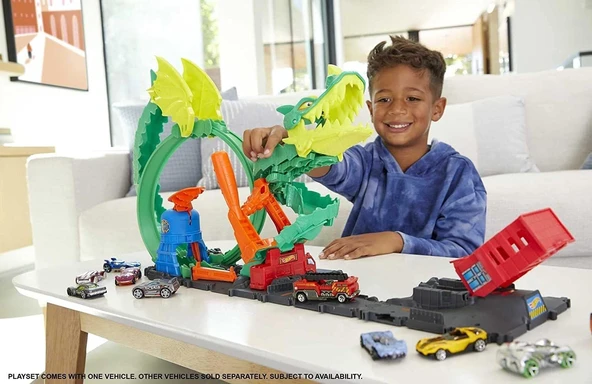 Hot Wheels Ejderha Ile Mücadele Pisti, 5 Yaş Ve Üzeri, Hdp03 - Resim 2