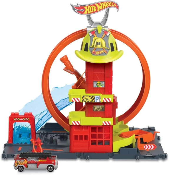 Hot Wheels Çember Pistli İftaiye İstasyonu, 4 Yaş Ve Üzeri, Hkx41 ürün görseli 1