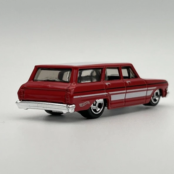 Hot Wheels Tekli Arabalar 64 Chevy Nova Wagon Hkh70 - Resim 5