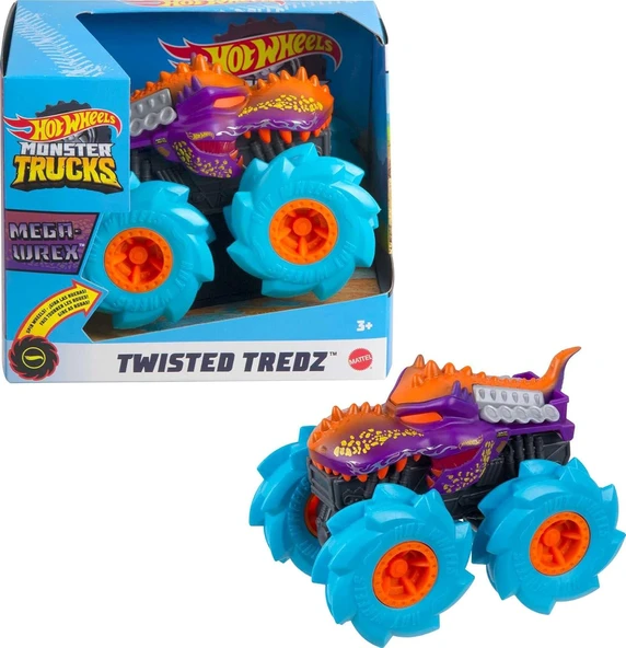 Hot Wheels Monster Trucks Çek Bırak Arabalar Gvk37 - Mega Wrex Mor ürün görseli 1