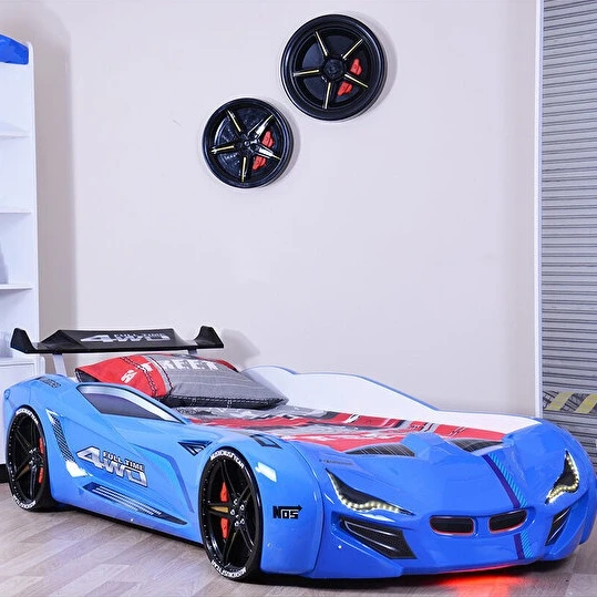 Arabalı Yatak, Mercedes Rüzgarlıklı Arabalı Yatak - Mavi ürün görseli 1