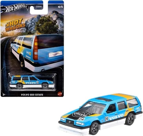 Hot Wheels Hot Wagons Arabalar Hwr56-Hrr86 04/05 Volvo 850 Estate ürün görseli 1