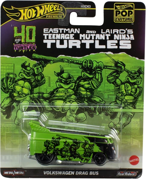 Hot Wheels Ninja Kaplumbağalar Tmnt Teenage Mutant Ninja Kaplumbağalar Model Transporter Vw Drag Bus ürün görseli 1