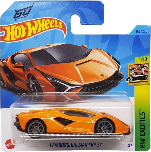 Hot Wheels - Lamborghini Sián Fkp 37 - Hw Exotics 1/10 - Hkh93 - Short Card - Turuncu - Mattel 2023 ürün görseli 1
