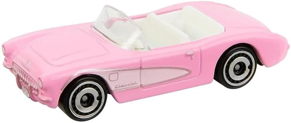 Hot Wheels - 1956 Covette - Hw Screentime 9/10 - Hkg52 - Short Card - Barbie The Movie - Pembe - Mat ürün görseli 1