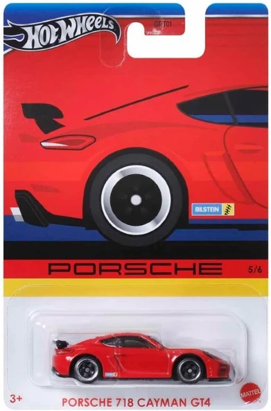 Hot Wheels Özel Arabalar Serisi Porsche Grt01-Hrw60 Porsche 718 Cayman Gt4 ürün görseli 1