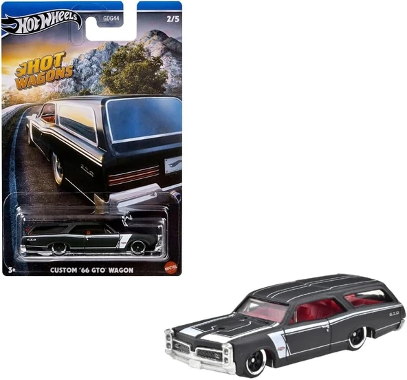 Hot Wheels Hot Wagons Arabalar Hwr56-Hrr87 02/05 Custom '66 Gto Wagon ürün görseli 1