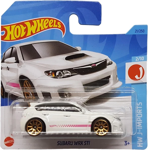Hot Wheels - Subaru Wrx Sti - Hw J-Imports 2/10 - Hkk62 - Short Card - Beyaz - Mattel 2023 ürün görseli 1