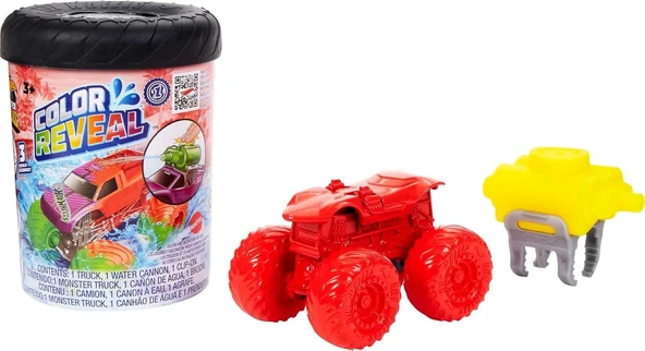 Hot Wheels Monster Trucks Color Reveal Renk Değiştiren Araçlar ürün görseli 1