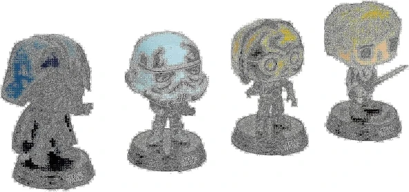 Star Wars Pack 4 Figür Pop! Filmler Vinil Retro Serisi 9 Cm ürün görseli 1