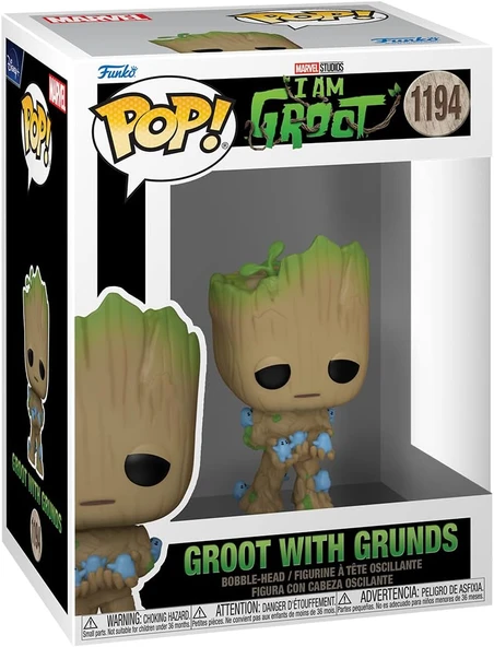 Funko Pop Figür - Groot With Grunds - Resim 3