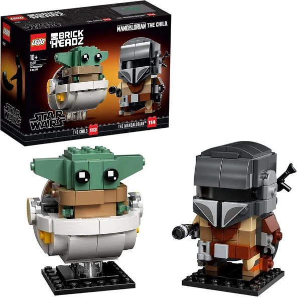 Lego Brickheadz Star Wars The Mandalorian & The Child 75317-10 Yaş Ve Üzeri Star Wars Sevenler İçin ürün görseli 1