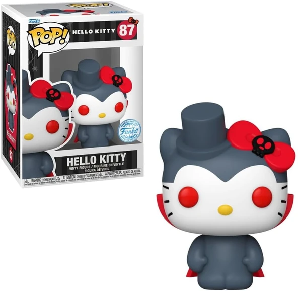 Funko Pop! Sanrio – Hello Kitty (Vampir) 87 Pop! Vinil Figür Special Edition Çıkartma + Koruyucu Kıl ürün görseli 1