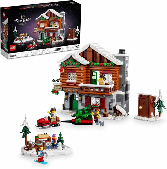 Lego Icons Alp Kabini 10325 - Yetişkinler Ve Ailece Yapım Eğlencesi Için Yaratıcı Model Yapım Seti ( ürün görseli 1
