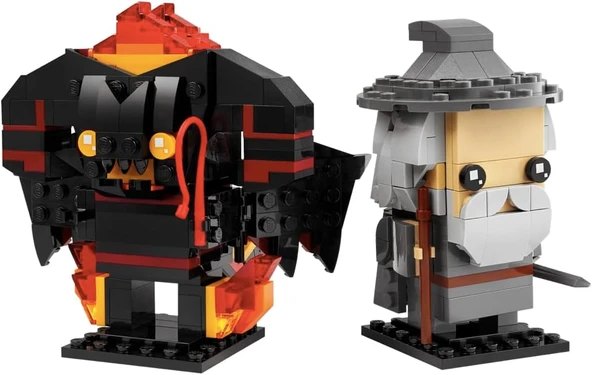 Lego Brickheadz Gandalf The Grey & Balrog (40631) Yüzüklerin Efendisi ürün görseli 1