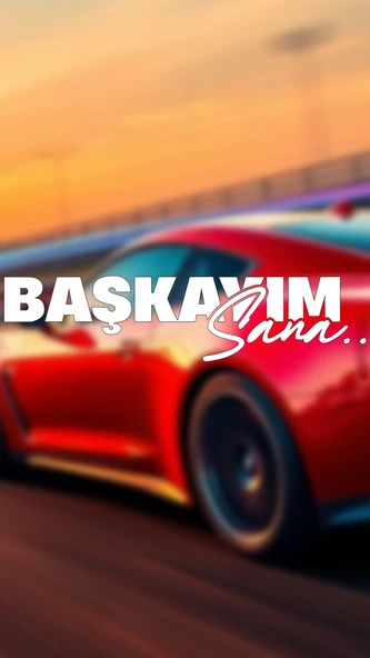 Başkayım Sana Yazı JDM Araba Motosiklet Cam Etiket Sticker 19x4,5cm Beyaz Renk ürün görseli 1