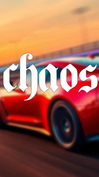 Chaos-Kaos Yazı JDM Araba-Motosiklet Cam Etiket Sticker 12x6cm Beyaz Renk ürün görseli 1