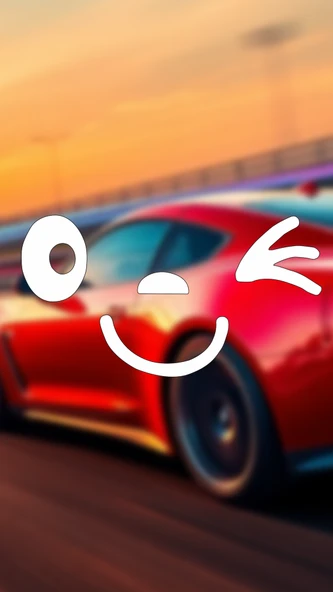 Gülen Yüz, Emoji Araba-Motosiklet Cam Etiket Sticker 13x7cm Beyaz Renk ürün görseli 1