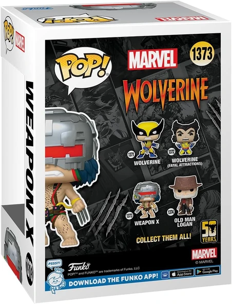 Funko Pop! Marvel: Wolverine 50. Yıldönümü - Silah X - Resim 3