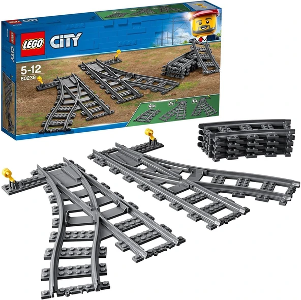 Lego City Değiştiren Makaslar 60238-5 Yaş Ve Üzeri Tren Seven Çocuklar Için City Setleriyle Uyumlu Y ürün görseli 1