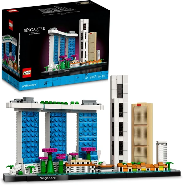 Lego® Architecture Şehir Yapıları Koleksiyonu: Singapur 21057 - Yetişkinler Için Koleksiyonluk Sergi ürün görseli 1