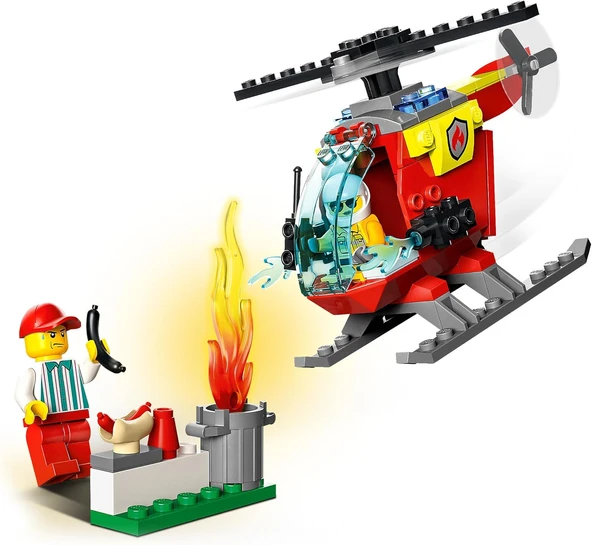 Lego City 60318 Fire Helicopter - Resim 2