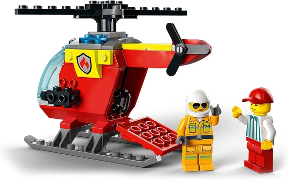 Lego City 60318 Fire Helicopter - Resim 3