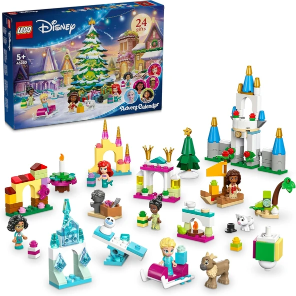Lego ǀ Disney 2024 Yılbaşı Takvimi 43253, 5 Yaş Ve Üzeri Çocuklar Için 8 Karakter İçeren Yılbaşı Tem ürün görseli 1