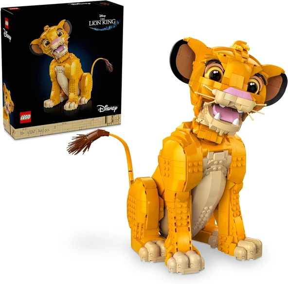 Lego® ǀ Disney Genç Aslan Kral Simba 43247 – Yetişkinler İçin Koleksiyonluk Ve Sergilenebilir Yaratı ürün görseli 1