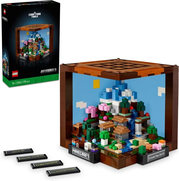Lego Minecraft Eşya Yapma Masası 21265 - Yetişkinler Için Koleksiyonluk Yaratıcı Model Yapım Seti (1 ürün görseli 1