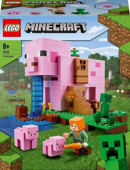 Lego Minecraft Domuz Evi 21170- 8 Yaş Ve Üzeri Macera Oyunu Seven Çocuklar İçin Alex Minifigürü İçer ürün görseli 1