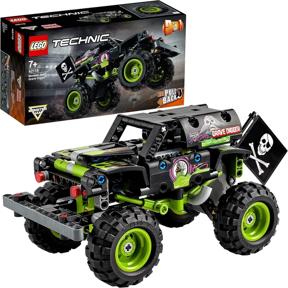 Lego Technic Monster Jam Grave Digger 42118 - 7 Yaş Ve Üzeri Canavar Kamyon Oyuncaklarını Seven Çocu ürün görseli 1